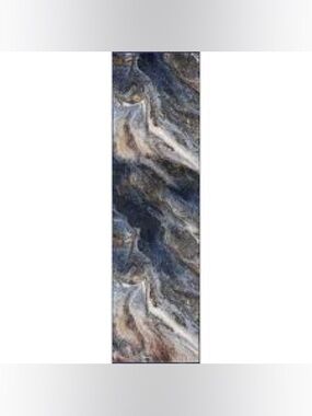 Weavers Blue, Gold, and Cream Swirl Area Rug